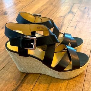 Michael Kors Leather Wedges